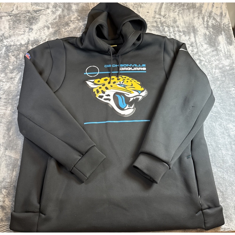 NIKE NFL JACKSONVILLE JAGUARS PLAYER ISSUED #80 On-Field Hoodie Mens XXL CW9841